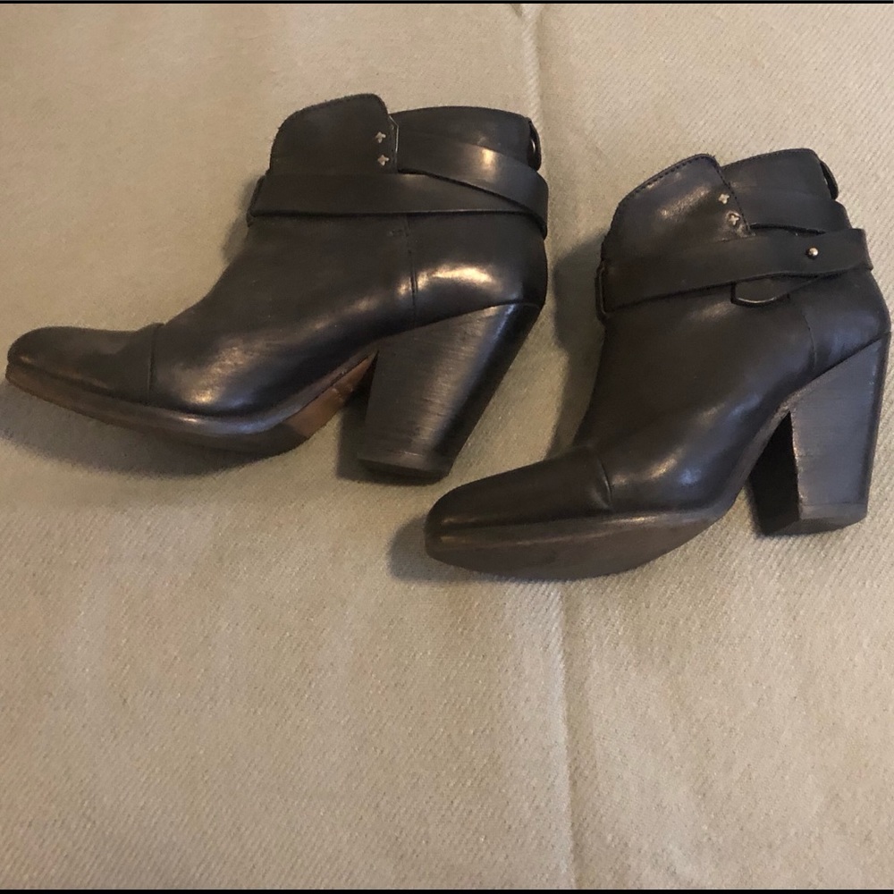 Rag & Bone Harrow Boot in black leather